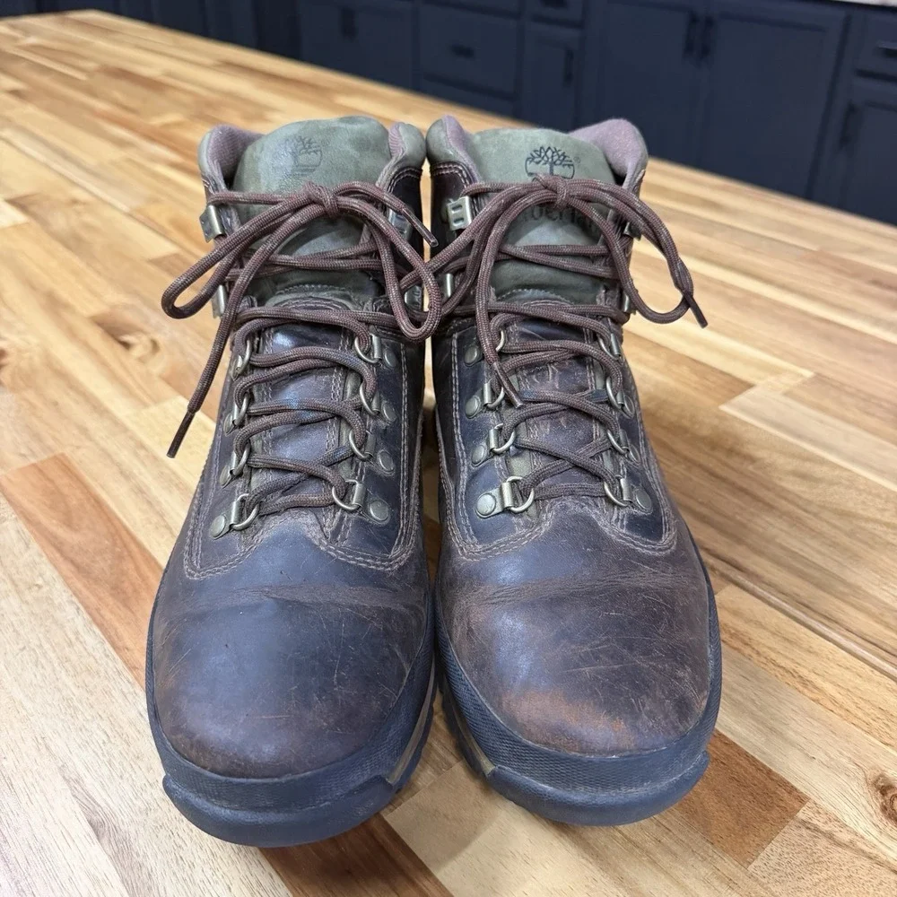 Timberland Men's Euro Hiker Mid Lace Boot Brown 95100 Size 11 Hiking Outdoors